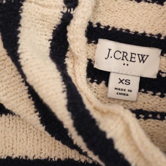 J.Crew Striped Turtleneck Sweater – Navy & Cream, XS - Picture 5 of 9